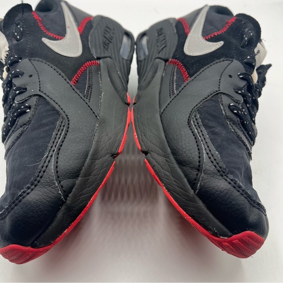 Nike Air Max Excee (GS) Shoes Black Red Silver CD6894-016 Youth Size 4 - Picture 10 of 13